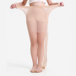 4XL 플러스 사이즈 20D 심리스 쉬어 팬티 스타킹 편안한 하이 웨이스트 투명 허리띠 여름 스타킹 - Product Image 5