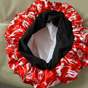 شخصية مخصصة المجتمع الأسود منظمة حمراء نادي النساء للماء دش قبعة اليونانية رسالة الاستحمام قبعة - Product Image 2