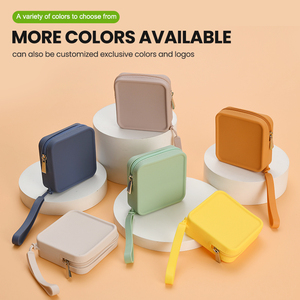 Lady Fashion New Design Portable Silicone Coin <b>Purse</b> Zipper Bag Mini Makeup Bag with Earphones Mobile <b>Phone</b> Storage Feature - Product Image 5