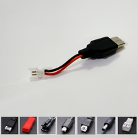 Chargeur de batterie LiPo 3.7V câble de charge USB prise air-air petite tête blanche X5C aviator X320 chargeur