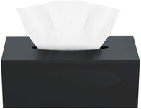 Porte-boîte de mouchoirs en acrylique, distributeur de mouchoirs faciaux, rectangulaire, pour la salle de bains et le bureau