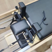 Máquina Reformer de Pilates de Madera de Arce de Grado Comercial Premium con Deslizamiento Suave para Fortalecimiento Corporal, Ideal para Estudio de Yoga y Uso Doméstico