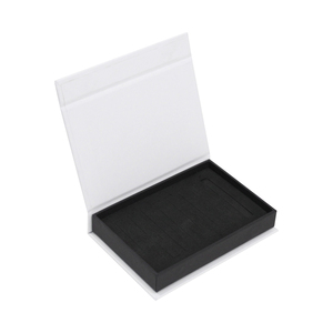 Luxury Custom Logo Embossed <b>Book</b>-Shape Magnetic Cardboard Packaging <b>Box</b> for Cosmetics & Skin Care Serum Recyclable Sponge Lining - Product Image 1