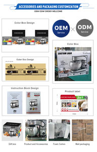 เครื่องผสมอาหารแบบตั้งโต๊ะ SOHEF 1500W สำหรับเชิงพาณิชย์, เครื่องผสมอาหารดิจิตอลขนาด 6 ลิตร/7 ลิตร พร้อมมอเตอร์ทองแดงแท้และเฟืองโลหะ สำหรับร้านเบเกอรี่ โรงแรม ได้รับมาตรฐาน CE/ETL/GS/BSCI - Product Image 5