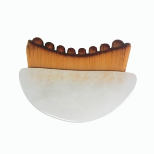 Brosse lymphatique en cristal blanc, outil de drainage lymphatique, outil de beauté - Product Image 2