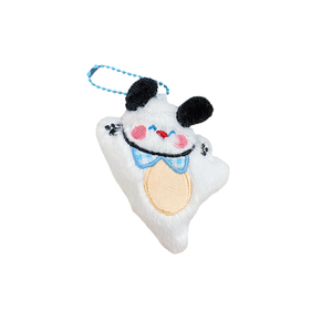 Porte-clés en peluche Ours Crème et Chien Blanc, Paire Thème <span class=keywords><strong>Cirque</strong></span> pour Boutique de Cadeaux de Parc à Thème, Nouveau Stock Disponible - Product Image 3