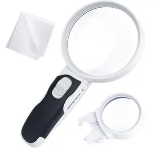 5x 10x led magnifying glass lens cho reading