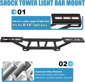 Barre lumineuse LED UTV 12 pouces 60W en gros d'usine avec kit de montage sur <span class=keywords><strong>tour</strong></span> de suspension et interrupteur de câblage pour Can-Am Maverick X3 X3 MAX Pièces tout-terrain - Product Image 4