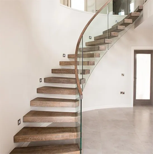 <span class=keywords><strong>Escalera</strong></span> flotante <span class=keywords><strong>interior</strong></span> de diseño moderno con <span class=keywords><strong>barandilla</strong></span> de <span class=keywords><strong>madera</strong></span> <span class=keywords><strong>y</strong></span> vidrio de calidad El último diseño <span class=keywords><strong>interior</strong></span> de la fábrica - Product Image 3