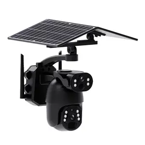 Vesafe Ubox 4g en option Zoom numérique 4x 6mp Caméra de sécurité solaire grand Angle étanche basse puissance Audio unidirectionnel