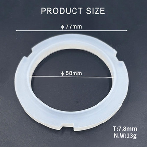 Anillo de sellado de silicona para cafetera Sunbeam, pieza de repuesto blanca para cabezal de preparación Maxim Hayster C5 - Product Image 5