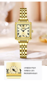 Reloj de Pulsera para Mujer de Acero Inoxidable Sólido Estilo Romano Retro, Reloj de Cuarzo Cuadrado Exquisito - Product Image 4