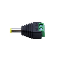 Konektor Adaptor Jack Daya DC 2 Pin 2.1 X 5.5mm 12V Konektor Daya DC Jantan