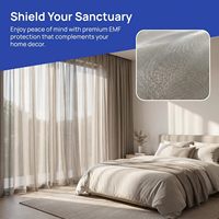 Tissu en maille semi-transparente en cuivre pour blindage EMF RF EMI, idéal pour rideaux, couvre-routeur et projets DIY