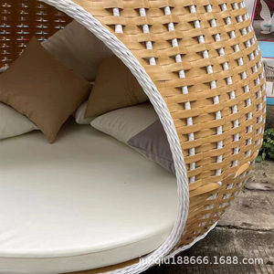 Silla hamaca de ratán de estilo Pastoral para exteriores, tumbona colgante Popular para hoteles, casas de familia, gota de agua, <span class=keywords><strong>Nido</strong></span> de Pájaro inspirado - Product Image 6