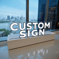 Letrero Comercial Personalizado con Letras de Canal LED 3D, Logotipo Acrílico Iluminado para Tienda de Cigarrillos