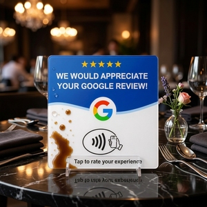 Tarjeta NFC 215 Programable para Reseñas de <span class=keywords><strong>Google</strong></span>, Estación NFC para Mesa, 13.56Mhz, Código QR Editable, Tarjeta de Transferencia - Product Image 3