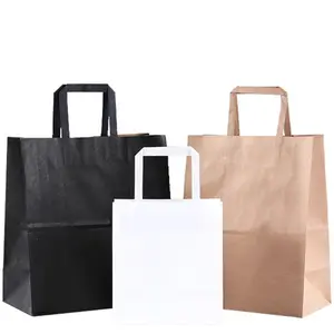 Best selling Wholesale Kraft Paper Bag making machine with logo print custom paper bags with handles