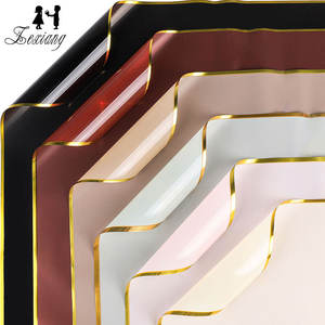 Papier d'emballage BOPP doré à double face, gaufré or, imperméable, à ions d'or, 57x57cm, 20 feuilles, très vendu - Product Image 2