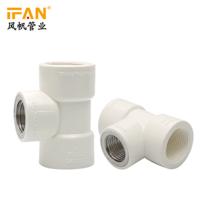 Fabricante de Tee con Rosca Hembra PVC Adapatador Inserto Interior Conexiones de U-PVC Fontanería - Product Image 1