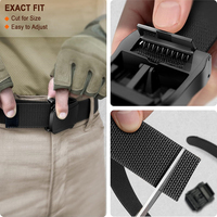 Ceinture tactique en nylon extensible résistante à l'usure pour hommes, idéale pour l'entraînement, l'escalade, la randonnée et la chasse