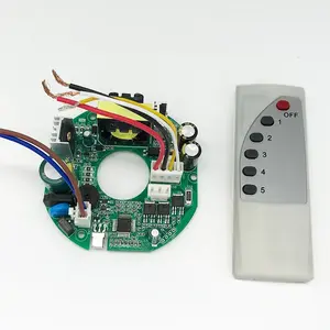 Ventilador de teto barato b50 ac dc, alta qualidade, preço, pcb com controle remoto e cabo