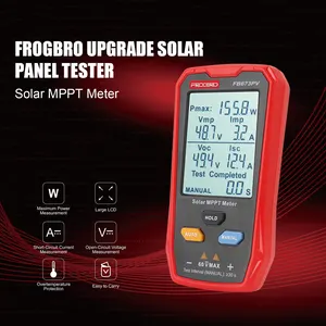 FB673PV mppt power Solar Panel LCD PV Smart Current Voltage Digital multimeter to photovoltaic multi meter tester voc