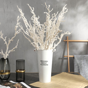 Décor <span class=keywords><strong>de</strong></span> noël <span class=keywords><strong>mousse</strong></span> artificielle plante flocon <span class=keywords><strong>de</strong></span> neige branches BRICOLAGE flétrie tige plantes pour la décoration <span class=keywords><strong>de</strong></span> fête - Product Image 1