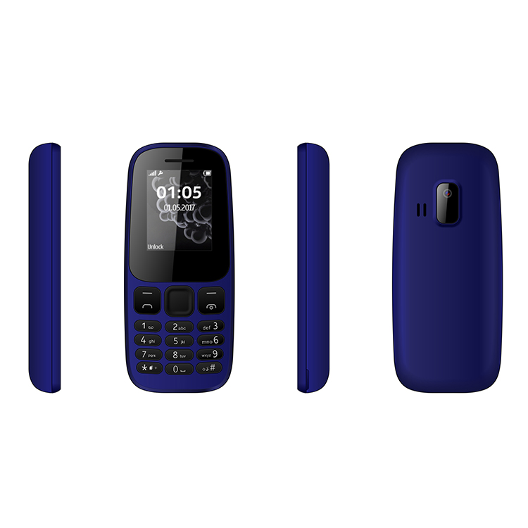 Nokia 105 잠금 해제 GSM 듀얼 심 기능 전화 키패드 휴대 전화와 매우 저렴한 견고한 전화