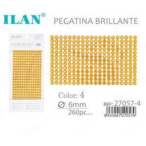 Adesivo con strass Ilan 6mm Colore 4 260pz Brillant - Product Image 3