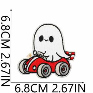 Nouvelle broderie thermocollante mignonne de dessin animé de Halloween pour chapeau, sac, vêtements, décoration de chapeau - Product Image 4