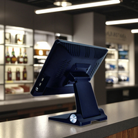 Terminal Punto de Venta para Supermercado de 15 Pulgadas, Computadora con Windows 10/Android 11, Bluetooth 5.2, Wi-Fi 6, Pantalla Táctil Capacitiva, Intel