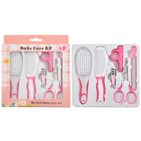 Ensemble de soins pour bébé en nylon, 6 pièces, kit d'hygiène pour enfants, coupe-ongles, outil de manucure, kit de soins pour la santé du bébé, accessoire cadeau