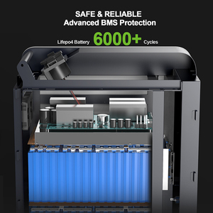 Ctechi nhà xách tay tinh khiết Sine Wave 5KW tất cả trong một nhà máy điện cầm tay năng lượng mặt trời Máy phát điện BMS được xây dựng trong 3600W cung cấp điện - Product Image 6