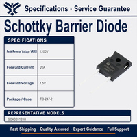 Diode de redressement à barrière Schottky en SiC GC4D20120H 1200V 20A TO-247-2 en carbure de silicium, à travers trou, à récupération zéro, conforme RoHS