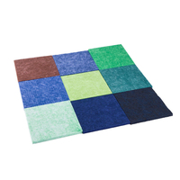 Panneaux muraux en fibre de polyester feutre insonorisé décoratif de qualité supérieure Panneaux insonorisants recyclés Panneaux acoustiques en PET
