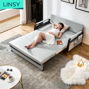Linsy 소파 Cama Plegable Muy Resistentes 유럽 럭셔리 접이식 Sofabed 거실 현대 소파 정액 접이식 침대 LS182SF3