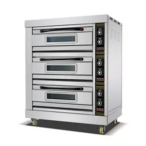 DFL-39 Hot Sale 3 Layers 9 Trays Stainless Steel Electric Bakery Oven Food oven