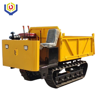 Mini-dumper chenillé 3T, moteur diesel, boîte de vitesses 6F+2R, Liyuan, garantie 1 an, chargeur agricole amphibie pour livraison sur routes boueuses