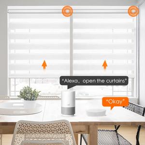 Tuya Smart Control Controlador de cortina eléctrica Control remoto de metal moderno Persianas enrollables motorizadas Instalación integrada Horizontal - Product Image 4
