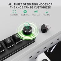 Keyboard Mini USB C Programmable Macro 4 Tombol Kontrol Desk Vibe Coding Claude Nirkabel, Keyboard Mini Pengubah Suara Menjadi Teks