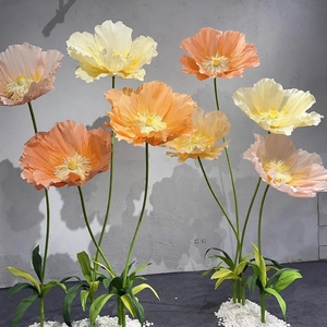 Arreglos Florales Gigantes de Papel para Escaparates y Fiestas, Flor Artificial Gigante de Amapola - Product Image 2