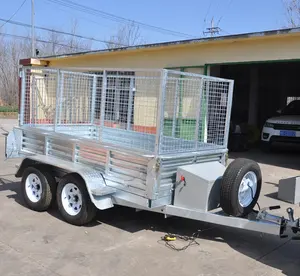 Nhúng Nóng Mạ Kẽm 8X5 9*5 Tandem Tipping Trailer