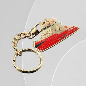 พวงกุญแจโลหะเคลือบแข็งหลากสีของที่ระลึกจากแฟนฟุตบอลพวงกุญแจของสะสม - Product Image 3