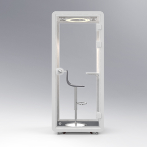 Cabina <span class=keywords><strong>de</strong></span> <span class=keywords><strong>estudio</strong></span> respetuosa con el medio ambiente con espacio <span class=keywords><strong>de</strong></span> trabajo para una persona y equipada con mesa y <span class=keywords><strong>silla</strong></span> en el interior - Product Image 2