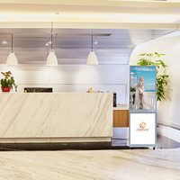 Écran publicitaire LCD personnalisé de 32 pouces, kiosque d'affichage intérieur et signalétique pour les magasins de détail