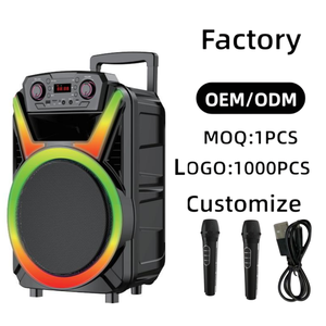 ลำโพงล้อลากไร้สาย ABS-15103 ไฟวงแหวน RGB เสียงเบสหนัก สำหรับคาราโอเกะกลางแจ้ง โรงงานผลิต OEM ODM RTS จัดส่งเร็ว 7 วัน ขายส่ง - Product Image 1