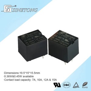 SINETONG 973 miniatura 24VDC relé electromagnético Industrial de alta potencia 10A/12A interruptor de carga de contacto relés sellados - Product Image 5
