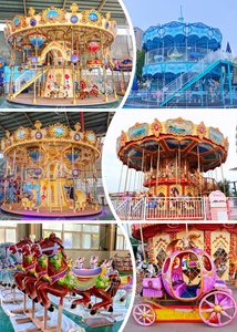 Manège de Luxe pour Parc d'Attractions, Manège à Deux Niveaux pour Enfants et Famille, Manège Extérieur - Product Image 5