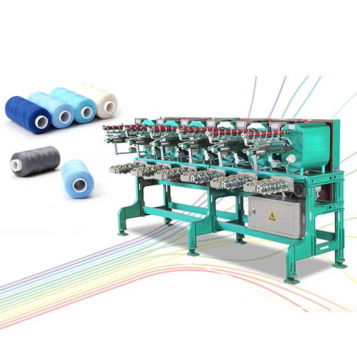 6 Spindle Non-woven Fabric Rewinder Sewing Thread Winding Machine Yarn ...